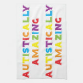 自閉的に驚く キッチンタオル (縦)