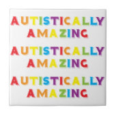 自閉的に驚く タイル (正面)