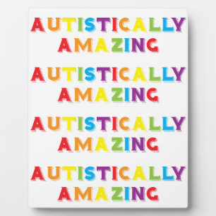 自閉的に驚く フォトプラーク