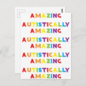 自閉的に驚く ポストカード (正面/裏面)