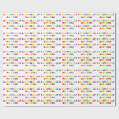 自閉的に驚く ラッピングペーパー (フラット)