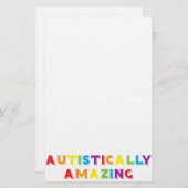 自閉的に驚く 便箋 (正面/裏面)