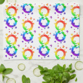 自閉的プライドインフィニティシンボル キッチンタオル (折り畳み)