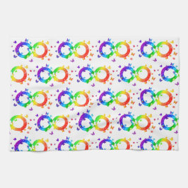 自閉的プライドインフィニティシンボル キッチンタオル