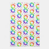 自閉的プライドインフィニティシンボル キッチンタオル (縦)