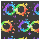 自閉的プライド無限記号 ファブリック (クローズアップ)