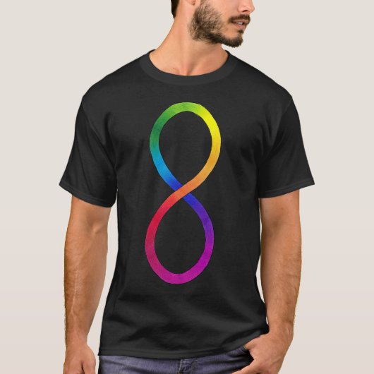 自閉的プライド記号(垂直) Tシャツ (正面)