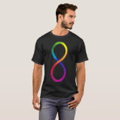 自閉的プライド記号(垂直) Tシャツ (正面フル)