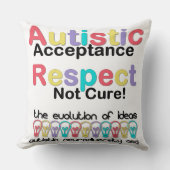 自閉的受容尊重は治療しない クッション (正面)
