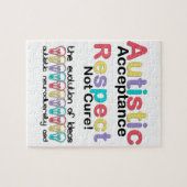 自閉的受容尊重は治療しない ジグソーパズル (横)