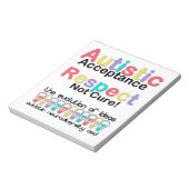 自閉的受容尊重は治療しない ノートパッド (回転)