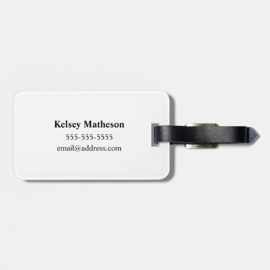 自閉的受容 |情報の連絡追加 ラゲッジタグ (裏面横)