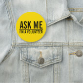 自頼分 |黄色のボランティアバッジ 名札 (インサイチュ)