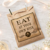 自食べ分のリスクをトリックまたはハロウィーンを扱う フェイバーバッグ (クリップ留めされた状態)