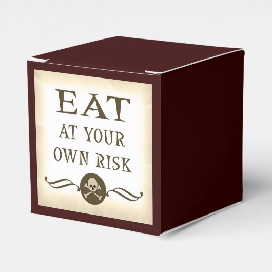 自食べ身のリスクハローウィンパーティの道具 フェイバーボックス (正面サイド)