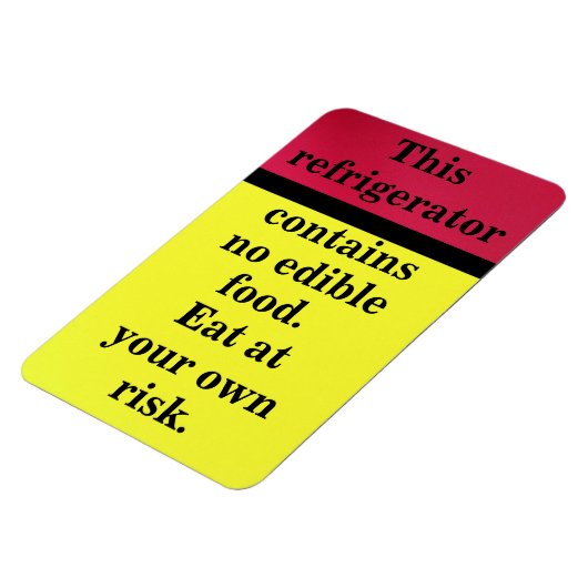 自食べ身の危険 マグネット (左側)