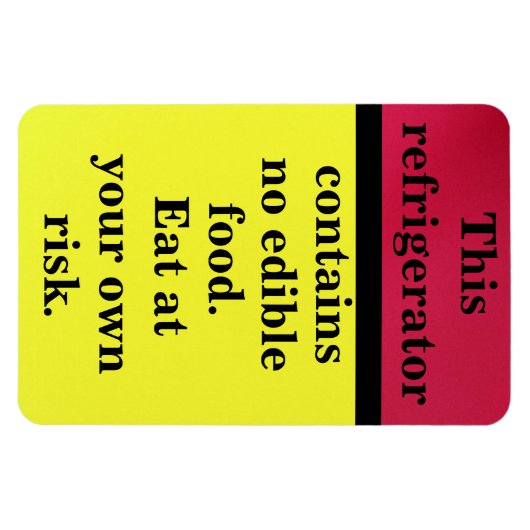 自食べ身の危険 マグネット (横)