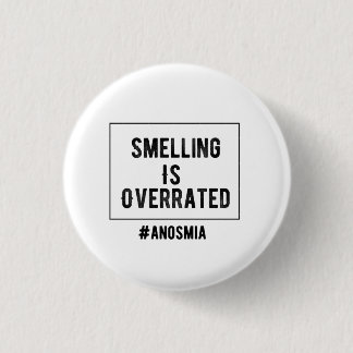 臭いがすることは大げさなAnosmia Pinです 缶バッジ