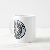 臭いは雪を好みます! コーヒーマグカップ (正面左)