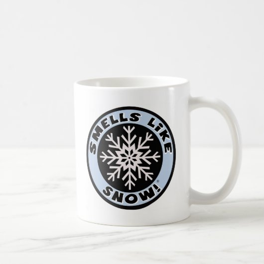 臭いは雪を好みます! コーヒーマグカップ (右)