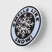 臭いは雪を好みます! 時計! ラウンド壁時計 (傾斜)