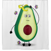 臭いアボカド シャワーカーテン (正面)