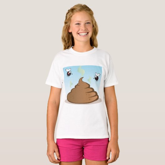 臭いウンコの山 Tシャツ (正面フル)
