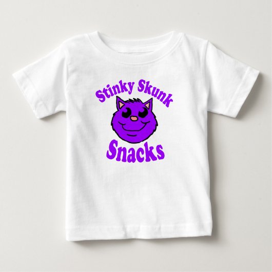 臭いスカンクのおやつ ベビーTシャツ (正面)