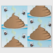 臭い山のようなウンチ ラッピングペーパー (フラット)