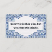 臭い息 コーリングカード (正面)