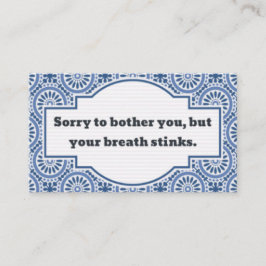 臭い息 コーリングカード
