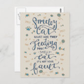 臭い猫はがき ポストカード (正面/裏面)