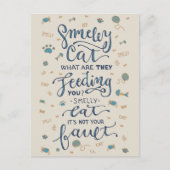 臭い猫はがき ポストカード (正面)