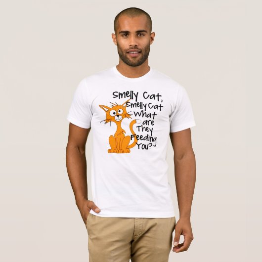臭い猫 Tシャツ (正面フル)