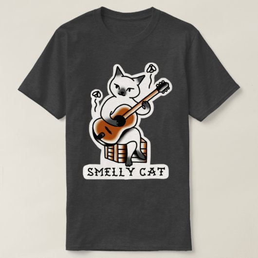 臭い猫 Tシャツ (デザイン正面)
