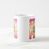 臭い花いっぱいのズボン コーヒーマグカップ (中央)