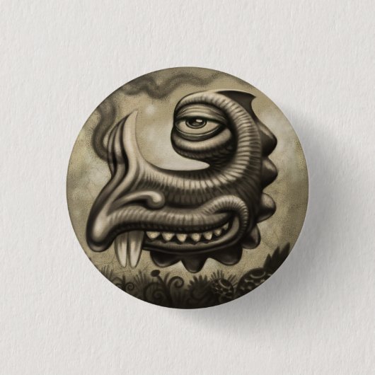 臭い!RoBo-Buttonによるデザイン 缶バッジ (正面)