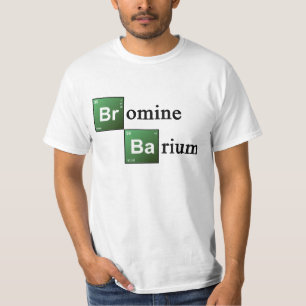 臭素およびバリウムの周期表化学Elemen Tシャツ