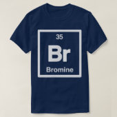 臭素 – Br – 元素周期表 – Scienc Tシャツ (デザイン正面)