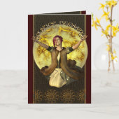 至の恵みの挨拶状 カード (黄色い花)