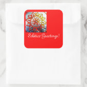 至の挨拶のステッカー スクエアシール (バッグ)