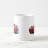 至の赤いコンバーチブル コーヒーマグカップ (中央)