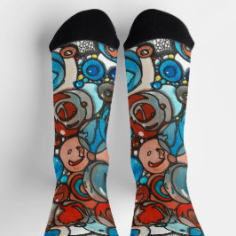 至る所で青い泡 ソックス