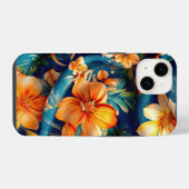 至る所にオレンジの花 iPhoneケース (裏面横)
