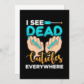 至る所に爪の甘皮が見える 招待状 (正面/裏面)