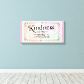 至る所に親切を惜しまず振りかけてしまう キャンバスプリント (インサイチュ (ウッドフロア))