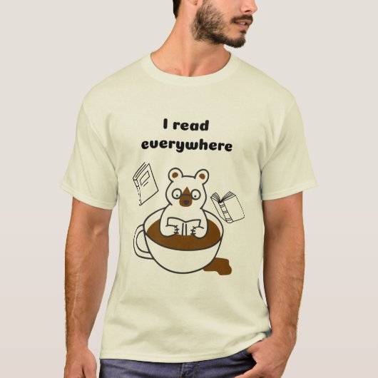 至る所に読ある Tシャツ (正面)