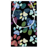 至る所に足跡 スモールペーパーバッグ (裏面)