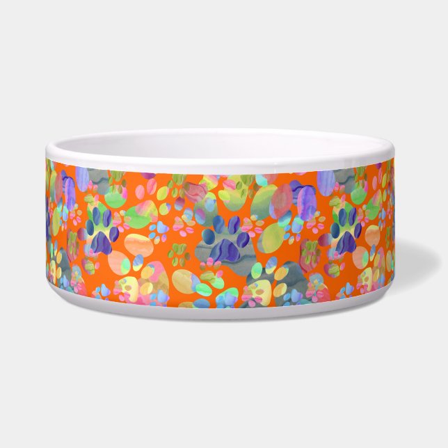 至る所に足跡 ボウル (正面)