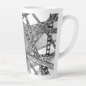 至る所への道17オンス高さ カフェラテマグ (右)